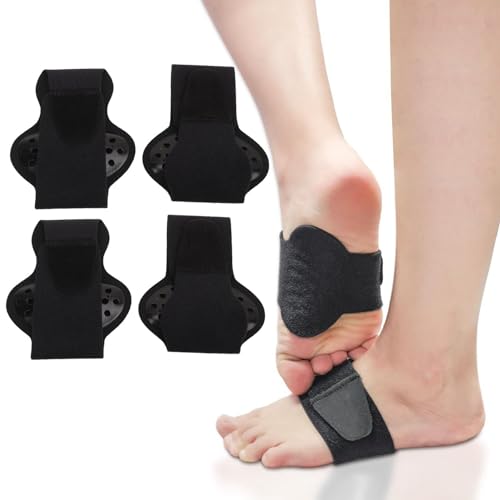 2 Pairs Arch Support Braces, Foot Arch Support Bands, Foot Arch Support Sleeves, Breathable Compression Arch Support for Improving Foot Arch Comfort and Suppor, Soft