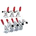 GH-201 Horizontal Toggle Clamp Quick-Release Clamps Set 27KG Vertical Hand Clip Tool clamps(2pcs)