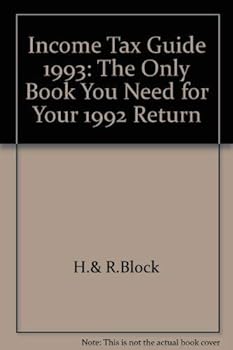 Paperback H & R Block 1993 Income Tax Guide Book