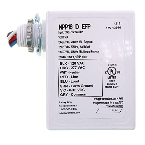 Sensor Switch NPP16-D-EFP nlight Dimming Emergency Relay Pack, 120/277V