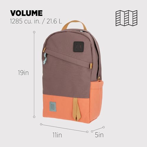 Image of Topo Designs Daypack Classic - Coral /peppercorn - One Size