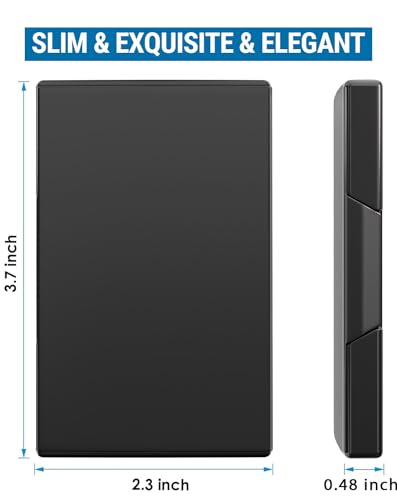 image for MaxGear Heavy-Duty Metal Business Card Holder for Men & Women, Stainle