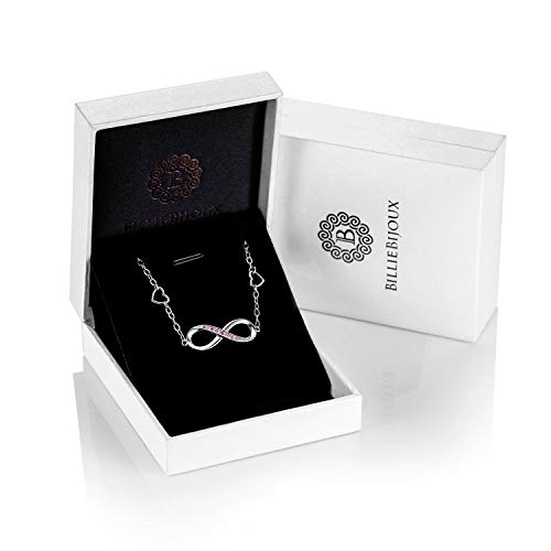 Billie-Bijoux-Pulsera-de-plata-esterlina-Mujer-Simbolo-Amor-Infinito-Brazalete-de-mujer-ajustable-regalo-ideal-el-dia-de-San-Valentin-para-mama-rosado