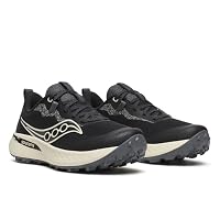 Saucony Women's Peregrine 15 Sneaker, Black/Pearl, 12 Wide — image 6