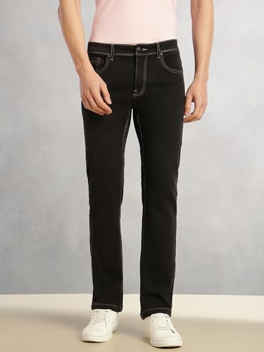 Image of Thomas Scott Men's | Cricket Club Collection | Mid-Rise | Straight Fit | No Fade | Stretchable Jeans