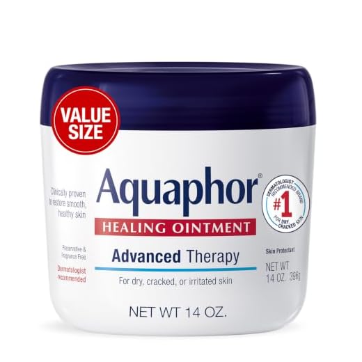 Aquaphor Healing Ointment, Advanced Therapy Skin Protectant, Dry Skin Body Moisturizer, Multi-Purpose Healing Ointment, For Dry, Cracked Skin & Minor Cuts & Burns, 14 Oz Jar