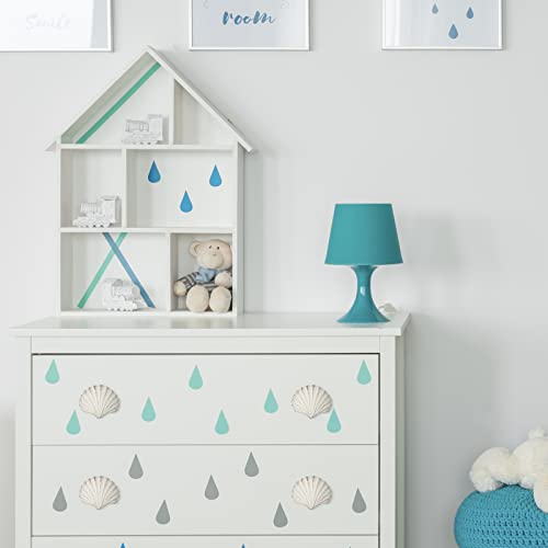 VOSAREA Iron White Seashell Drawer Knobs, 2PCS Nautical Handle for Kitchen Furniture Cabinet Wardrobe Cupboard (6.50X6.50X5.00cm/2.55X2.55X1.97in) - Image 6