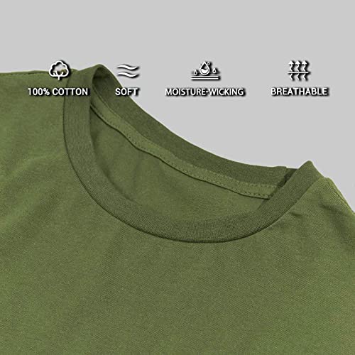 H HYFOL Men's Graphic T-Shirts USA Flag Cotton Long Sleeve American Patriotic Crewneck Regular Tee Shirts3