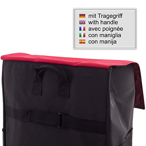 Andersen Shopper Royal XXL Sondermodell Alu klappbar mit Luftreifen Ø 25 cm und 61 Liter Tasche Martje rot – Bild 7