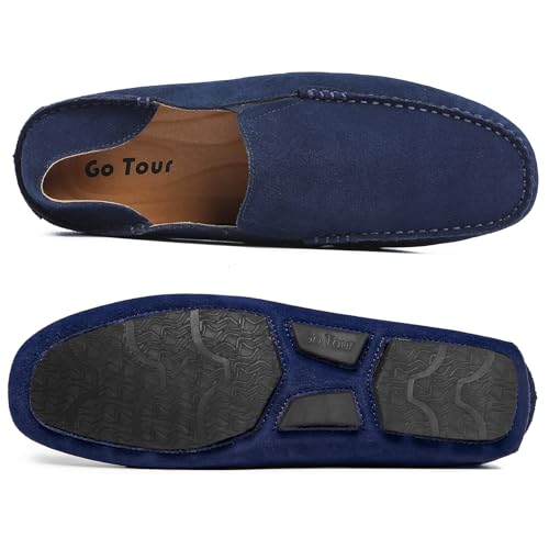 Image of Go Tour Handmade Mens Casual Loafers Moccasins Slip On Driving Shoes