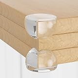 24 Pack Clear Table Corner Guards – Baby Proof Edge Protectors, Heavy Duty Transparent PVC Bumpers for Furniture, Self-Adhesive Corner Covers for Glass, Wood, Marble Countertops