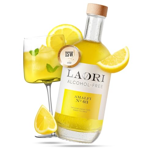 Laori Amalfi No 03 | Alkoholfreier Limoncello | Perfekt für Limoncello Spritz & alkoholfreie Cocktails | Ohne künstliche...