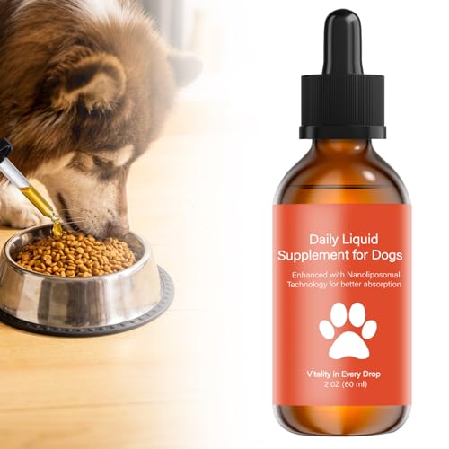 Dog Longevity Supplement NAD+ & NMN Liposomal NAD Nicotinamide Riboside Resveratrol Joint Health Vitality & Healthy Aging Easy to Give Every Day - Better Absorption 60ML