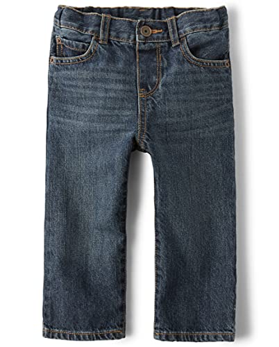 Image of The Children's Place Baby Toddler Boys Basic Straight Leg Jeans