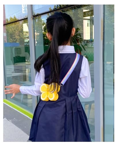 Donut purse handbag coin purse silicone bag designed for small fashionables (Yellow Butterfly)3