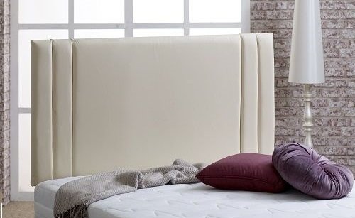 mm08enn Quality Deluxe Side Bar Faux Leather Headboard in 2ft6,3ft,4ft,4ft6,5ft,6ft (4ft small Double 30" Height, Red)