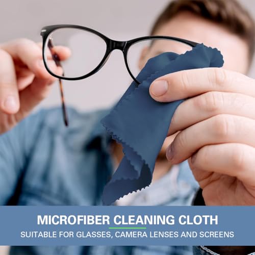Image of ZORBES 6 Pack Microfiber Cleaning Cloths 5.9x7 in Soft for Lens