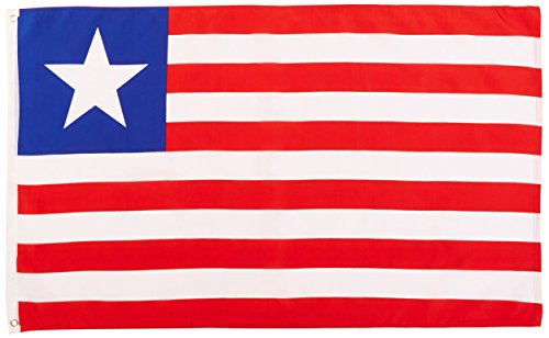 Liberia Flag Polyester 3 ft. x 5 ft.