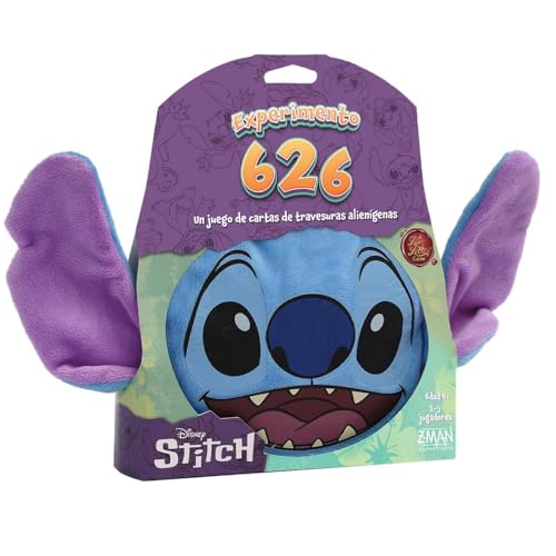 Asmodee Disney Stitch Experimento 626, Juego de Cartas Love Letter, Deducción rápida con Stitch de Disney para niños y Adultos, a Partir de 8 años, de 2 a 5 Jugadores, duración: 10 Minutos, Español