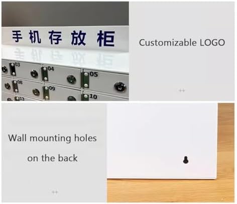 携帯電話収納ロッカー（ロック付き）、複数のスロット、携帯電話の整理に安全なソリューション