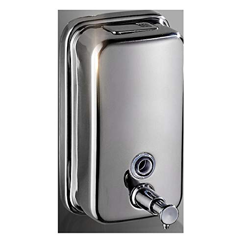 GangKun Dispensador de jabón de Acero Inoxidable 304, dispensador de jabón de pared-800 ml