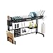 QYYYUNDING Dish Rack Chochew Długość Danie, ponad ślad Danie, regulowany wysokość, z uchwytem na kubek, uchwyt do krojenia, uchwytu pałeczki, uchwytu naczyń, serwetka