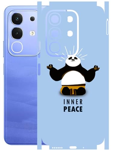 Image of AtOdds Mobile Skin Sticker Wrap | Compatible for VIVO IQOO Z10X (5G) | Scratchproof Matte Finish | Full Coverage for All Sides & Camera Protection (Peace)