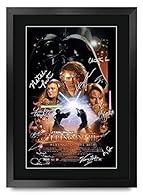 ✯ A GIFT THEY'LL ACTUALLY LOVE - Be a legend with this signed printed poster of one of the mega blockbuster movies, Star Wars Episode III Revenge of the Sith. A starstruck present for them and top present-giving points to you! ✯ YOU WON'T FIND A BETT...