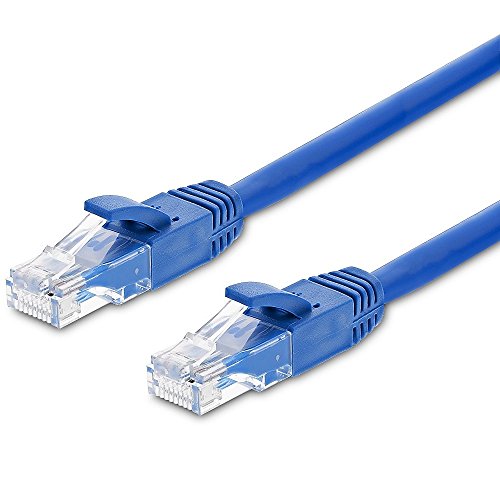 Fosmon Cat5e Ethernet LAN Network Kable (Male to Male) - Blau (3ft / 0.9m) Cover