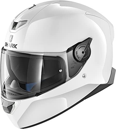 SHARK Motorradhelm SKWAL 2 BLANK WHT LED WHU, Weiss, L