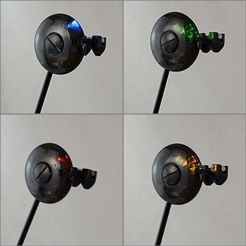 Hirisi Carp Fishing Swingers Drop Off Indicator 4 x colours in Zipped Case Round head - Image 2