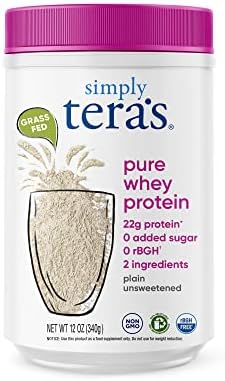 Tera's Whey Protein, Plain Unsweetened, 12 oz