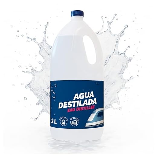 Agua Destilada Desmineralizada Desionizada por Osmosis inversa, Apto para planchas de Vapor, Acumuladores y/o Baterías, Limpiaparabrisas del Coche, Radiadores Coche, Centros de Planchado, 2 litros