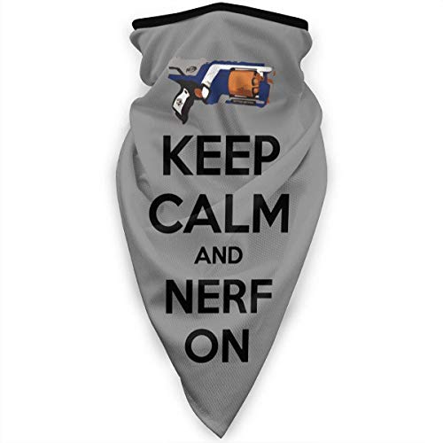 NA Logon 8 Keep Calm Nerf on Neck Gaiter Warmer Windproof Face Mask Scarf Outdoor Sports Mask