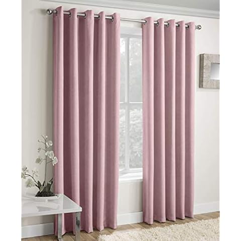 Enhanced Living Vogue Blush Pink Thermal Curtains Cover