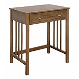 Convenience Concepts Designs2Go Mission Desk 26' - Contemporary Modern Office, Den Desk with Keyboard Drawer, Modern Vanity, Hall Table, Driftwood