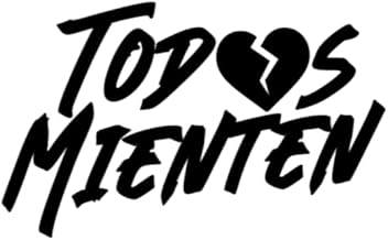 All Lie/All Lie Vinyl Sticker for Car, Motorcycle, Truck, Van, Mobile, Helmet, Notebook, etc. (Black, 12cm x 7cm)