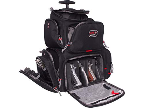 G.P.S. GPS-1711ROBP Rolling Handgunner Backpack, Black