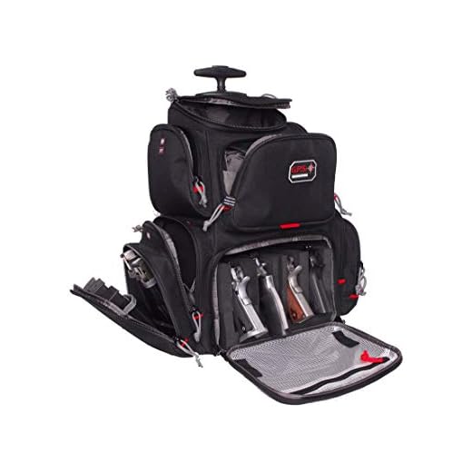 G5 Outdoors G.P.S. GPS-1711ROBP Rolling Handgunner Backpack, Black,Small