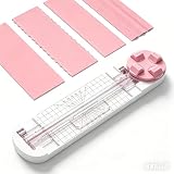 ARANZU 4-in-1 Craft Paper Cutter, Multi-Functional Scrapbook Tool Featuring Straight, Wavy, Perforated and Crease Blades Paper Trimmer Photo Cutter Paper Cutter Slider for Cutting Card Photo Postcards