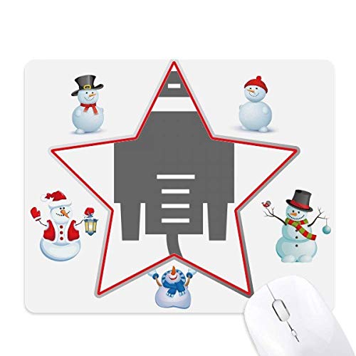 Tapis de souris Bonhomme de Neige de Noël, cadeau idéal pour bureau et câble