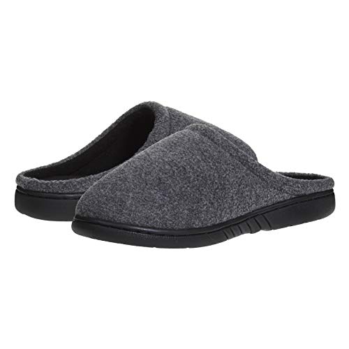 Skysole Kids Boys Fleece Clog Slippers With Rugged Outsoles Grey/Black Size 6 #TOP3
