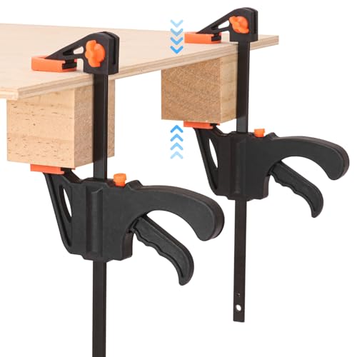 24 Pack 4 Inch Bar Clamp, Medium Duty 70lbs One Handed Mini Bar Clamps for Woodworking, Crafting, by GENHAKON by GENHAKON - Used condition - Image 5