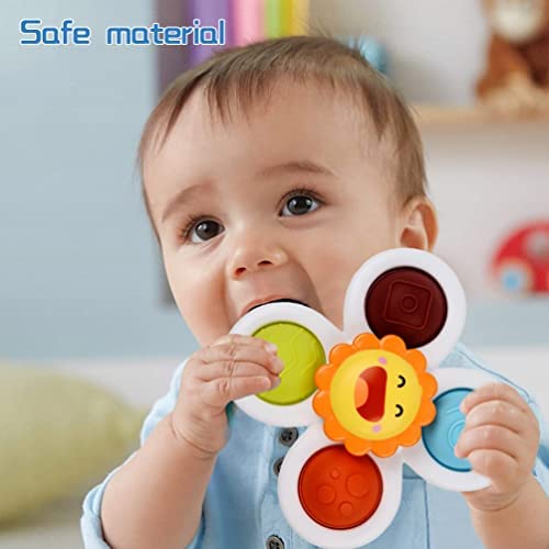 Suction Cup Spinner Toys For Babies，Toddler Fidget Toys Age 1-2, Suction Cup Bath Toys, Sensory Toys For Toddlers 1-3, Birthday Gifts For Girl Boy #TOP2