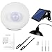 Solar Lights Outdoor-Security Powered-Pendant Led-IP65 - Porch Light with 16.4Ft Cord Remote Control 270°Wide Adjustable Solar Panel for Home Yard Patio Decorate-Warm White