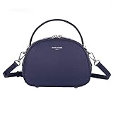 DESIGN & VERWENDUNG: Kleine Zip Umhängetasche. Elegante, stylische runde Handtasche mit 2 Fächern. Praktische Abendtasche, schick, leicht und einfach zu tragen. Ideal für den Alltag: Stadt, Reisen, Shopping, Abend, Arbeit, Party…