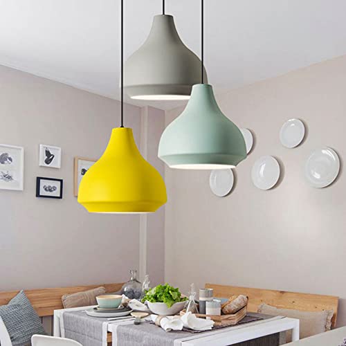Lámpara colgante industrial en V con altura ajustable 6