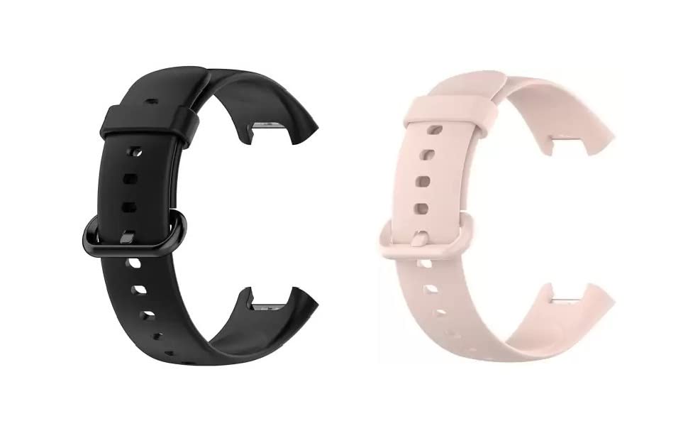 AIFEI Soft Silicone Wristband smartwatch Strap Compatible only for Redmi Watch 2 Lite/Redmi GPS Watch (Watch NOT Included) (Black & Pink) (B0CTFJ68HM) Amazon Price History, Amazon Price Tracker