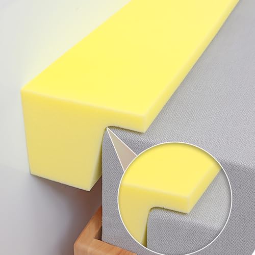 Bett Matratzenfüller Bettlückenfüller für Spalt 4 cm Langes Keil Schlafkissen weicher Langer Bett Lückenfüller für Einzelbett Doppelbett Gelb 2m