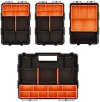 Makitoyo MP009 Hardware & Parts Organizers Versatile and Durable Storage Toolbox, 4PCS Set